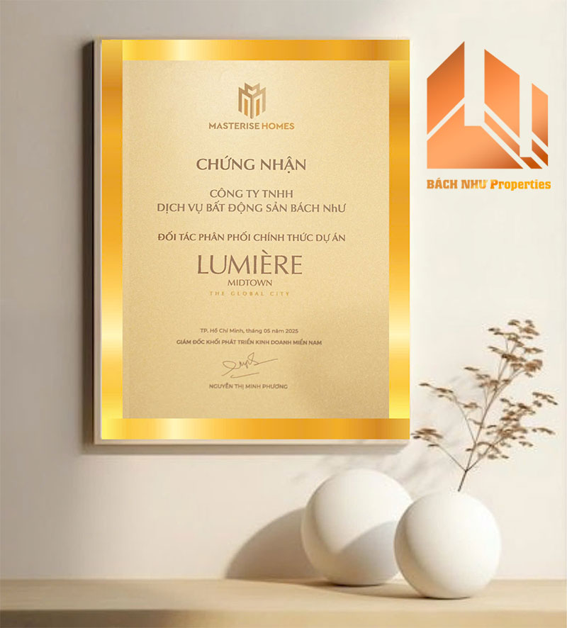 Bất Động Sản Bách Như Proprties đơn vị phân phối uy tín căn hộ Lumierire Midtown The Global City