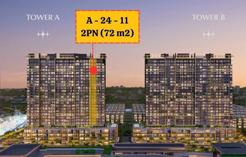 Mã căn Lumiere Midtown 2PN: Thiết kế tối ưu cho gia đình hiện đại