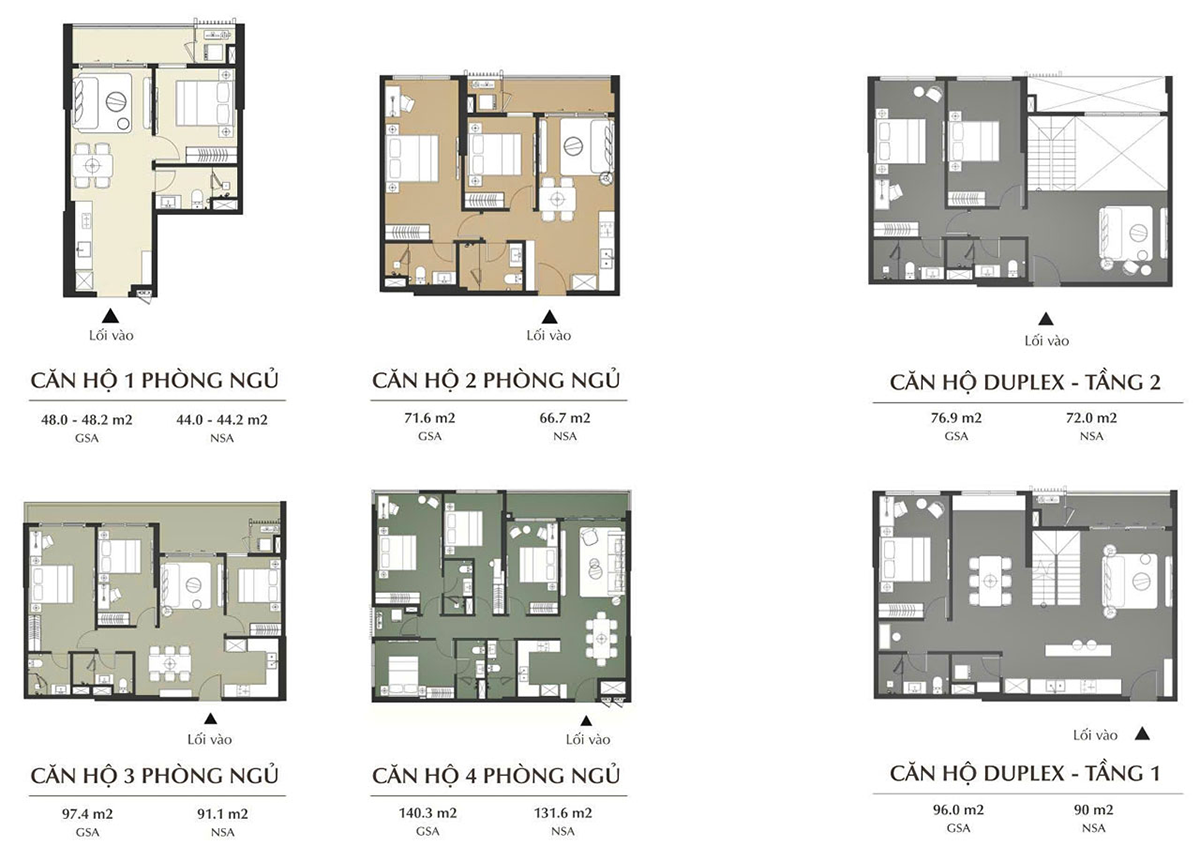 Mặt bằng chi tiết căn hộ Lumière Midtown