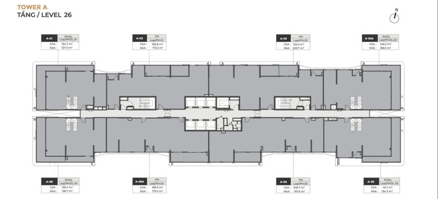 Phân tích layout Lumiere Midtown tầng 26 tòa a