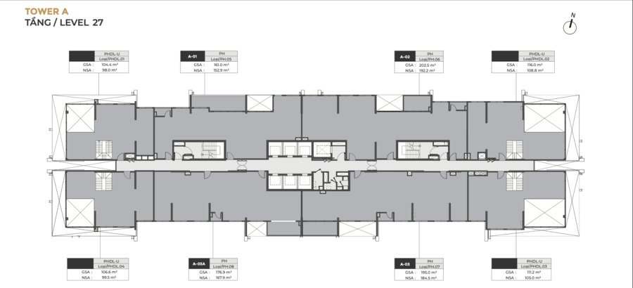 Phân tích layout Lumiere Midtown tầng 27 tòa A