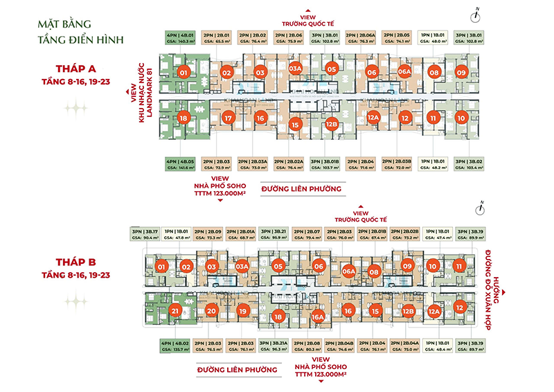 Thông tin Mặt Bằng Lumiere Midtown