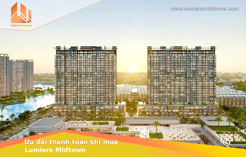 Ưu đãi thanh toán khi mua Lumiere Midtown căn hộ hạng sang Masterise Homes