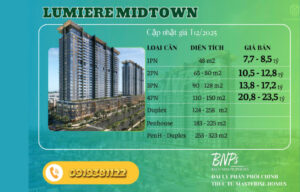 Cập nhật giá Lumiere Midtown T12/2025: Cơ hội cuối sở hữu căn hộ hạng sang - Bách Như Properties