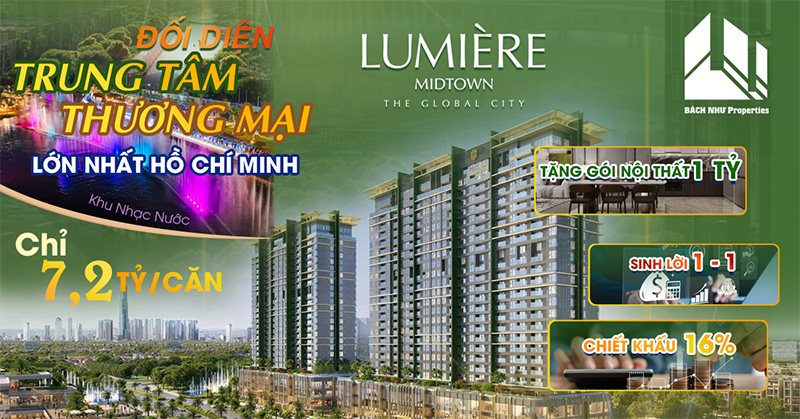 Lumiere Midtown giá chỉ 7,2 tỷ căn - Bách Như Properties