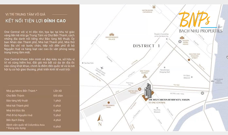 One Central Saigon tháp đôi 235m - Bách Như Properties - BNPs
