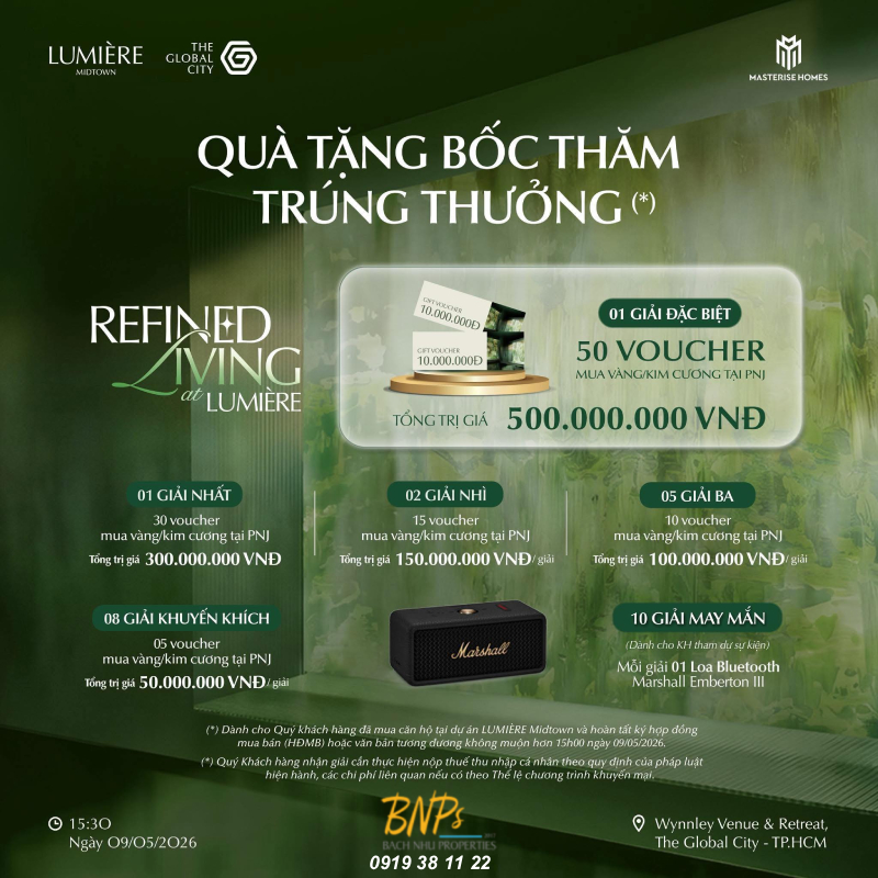Sự kiện "Refined Living at LUMIÈRE" - Tri ân những chủ nhân tinh hoa - - Bách Như Properties - BNPs
