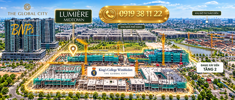 Tiến độ Lumiere Midtown mới nhất T9 2026 đã xây đến tầng 7 - Bách Như Properties - BNP's
